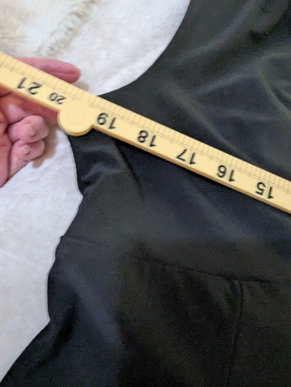 Chaps Black Maxi Dress with Draped V-Neck - Picture 3 of 7